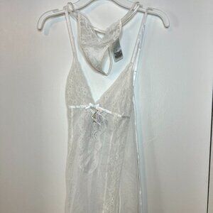 Adore Me NWT Lace Camisole & Thong Set in White Size Small